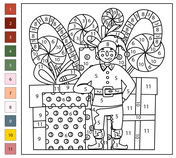 Winter color by number coloring pages free coloring pages