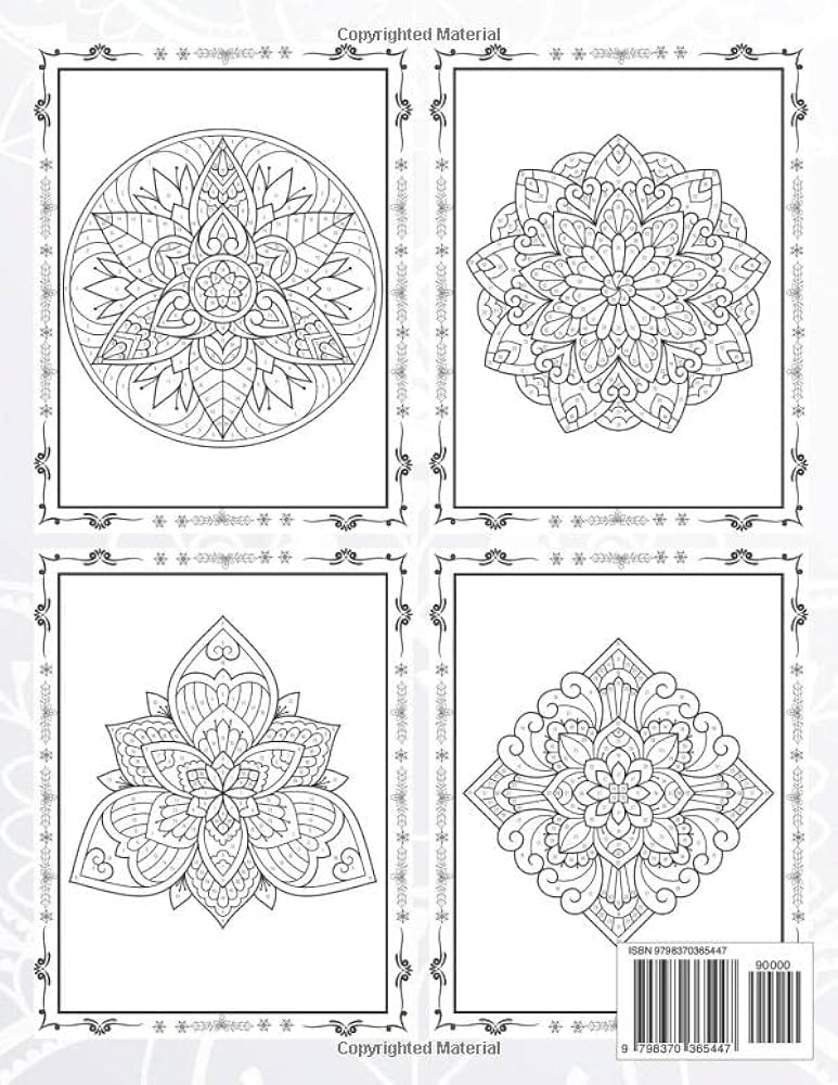 Mandala color by number a color by number mandalas coloring book for adults with beautiful designs for stress relief and creativity e reed doris books