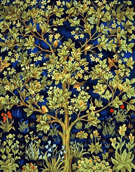 Paint by numbers kit tree of life by william morris just paint by number