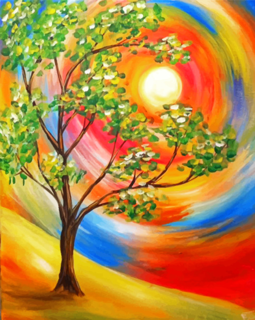 Colorful tree of life