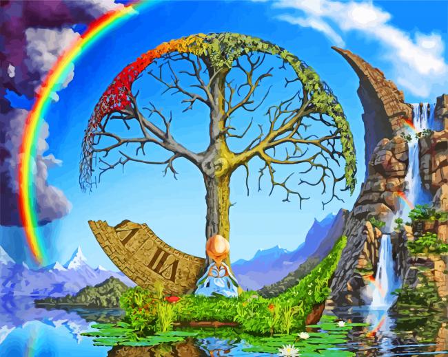 Tree of life paint by numbers