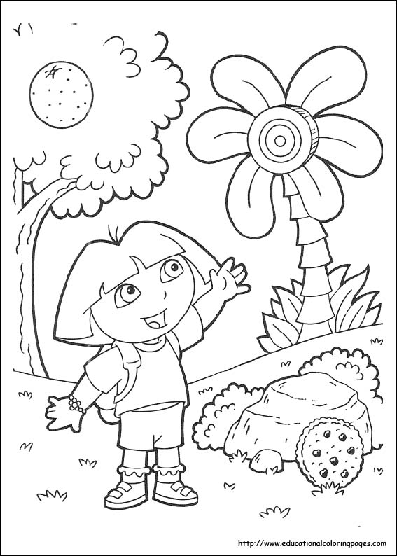 Dora coloring pages free for kids