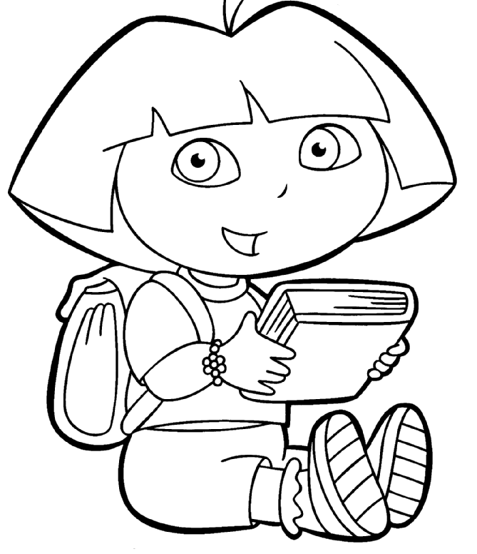 Free printable dora the explorer coloring pages for kids dora coloring cartoon coloring pages free coloring pages