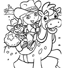 Dora coloring pages