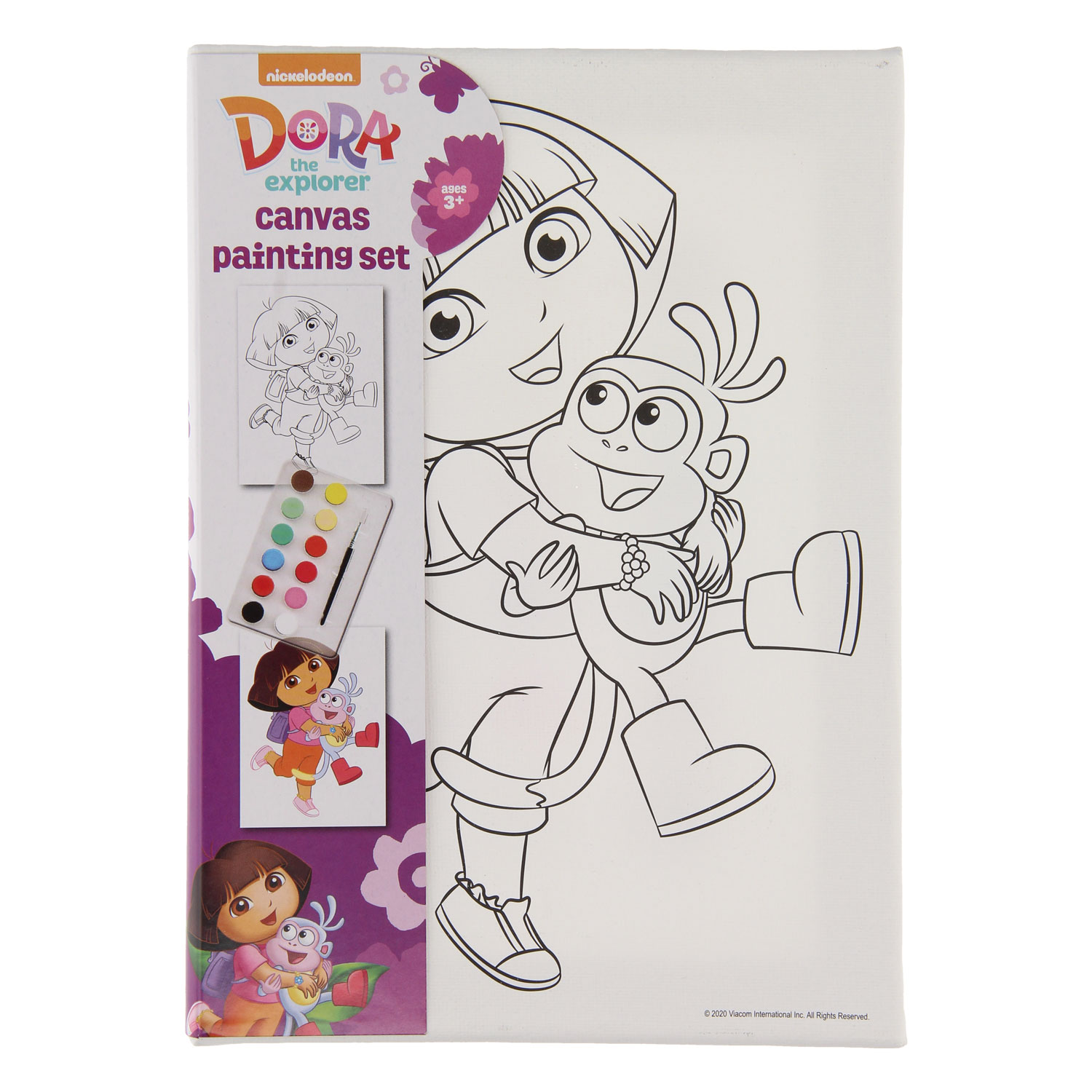Canvas painting dora thimble toys