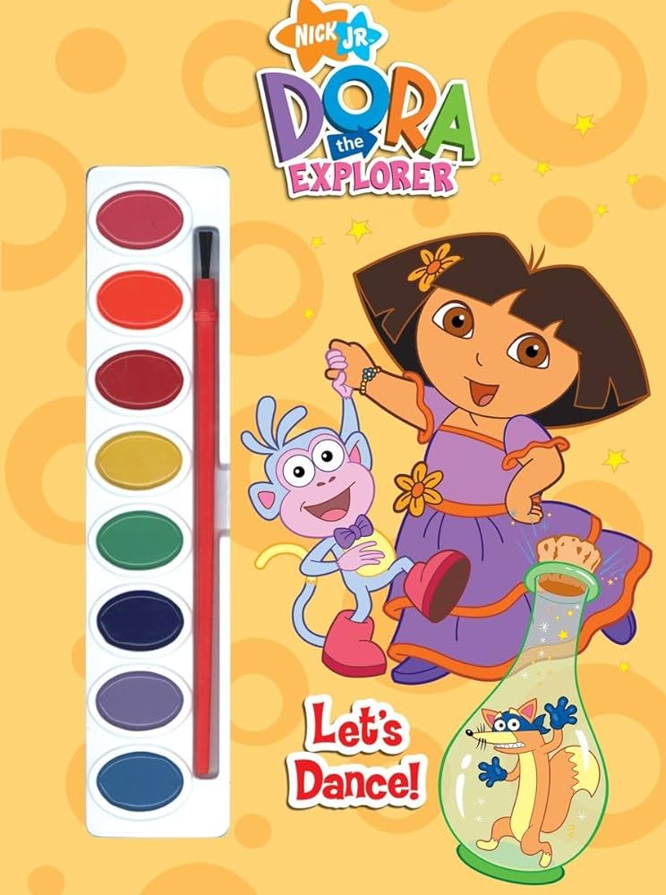 Nick jr dora the explorer lets dance paint box book fruchter jason frazer rebecca books