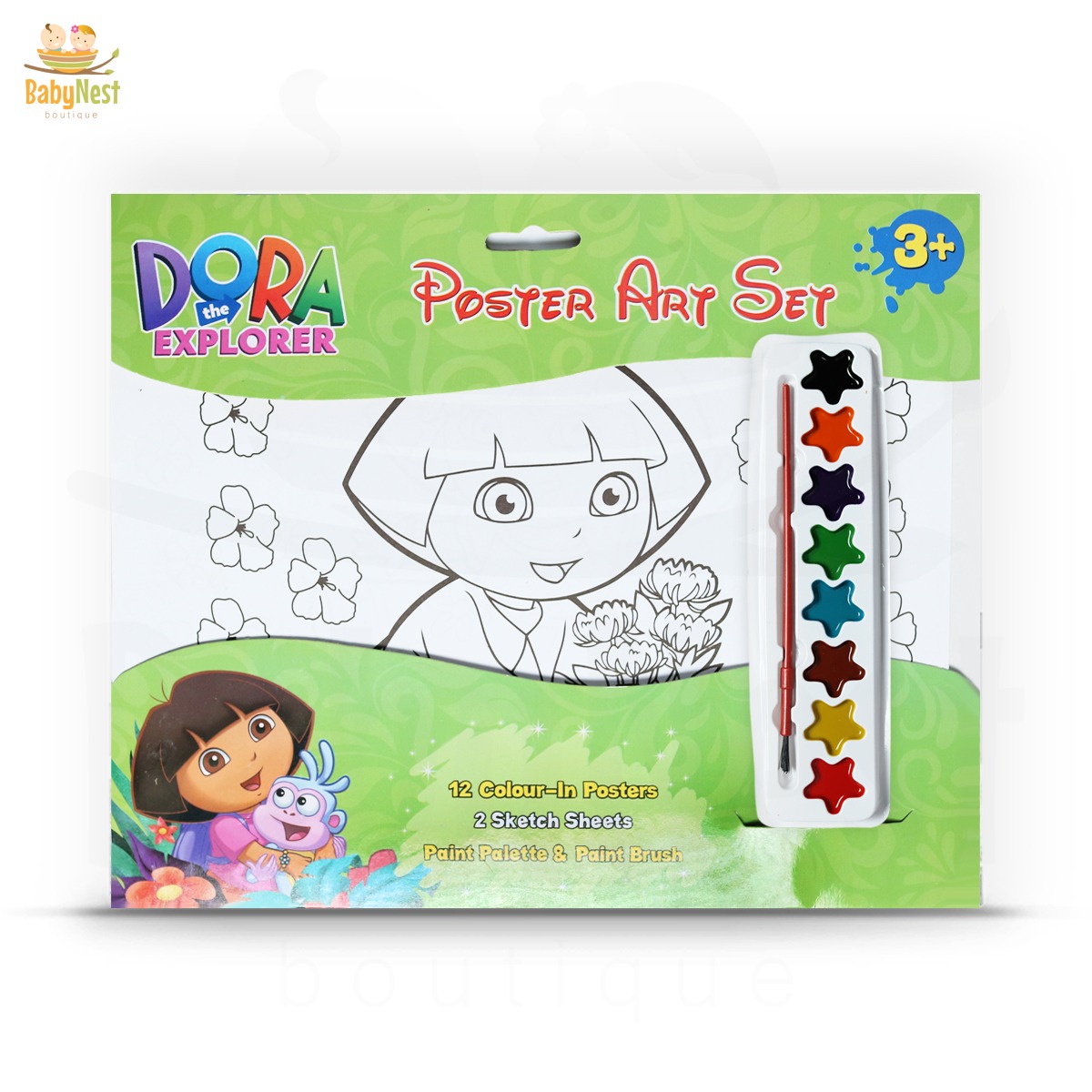 Poster coloring dora explorer â baby nest boutique