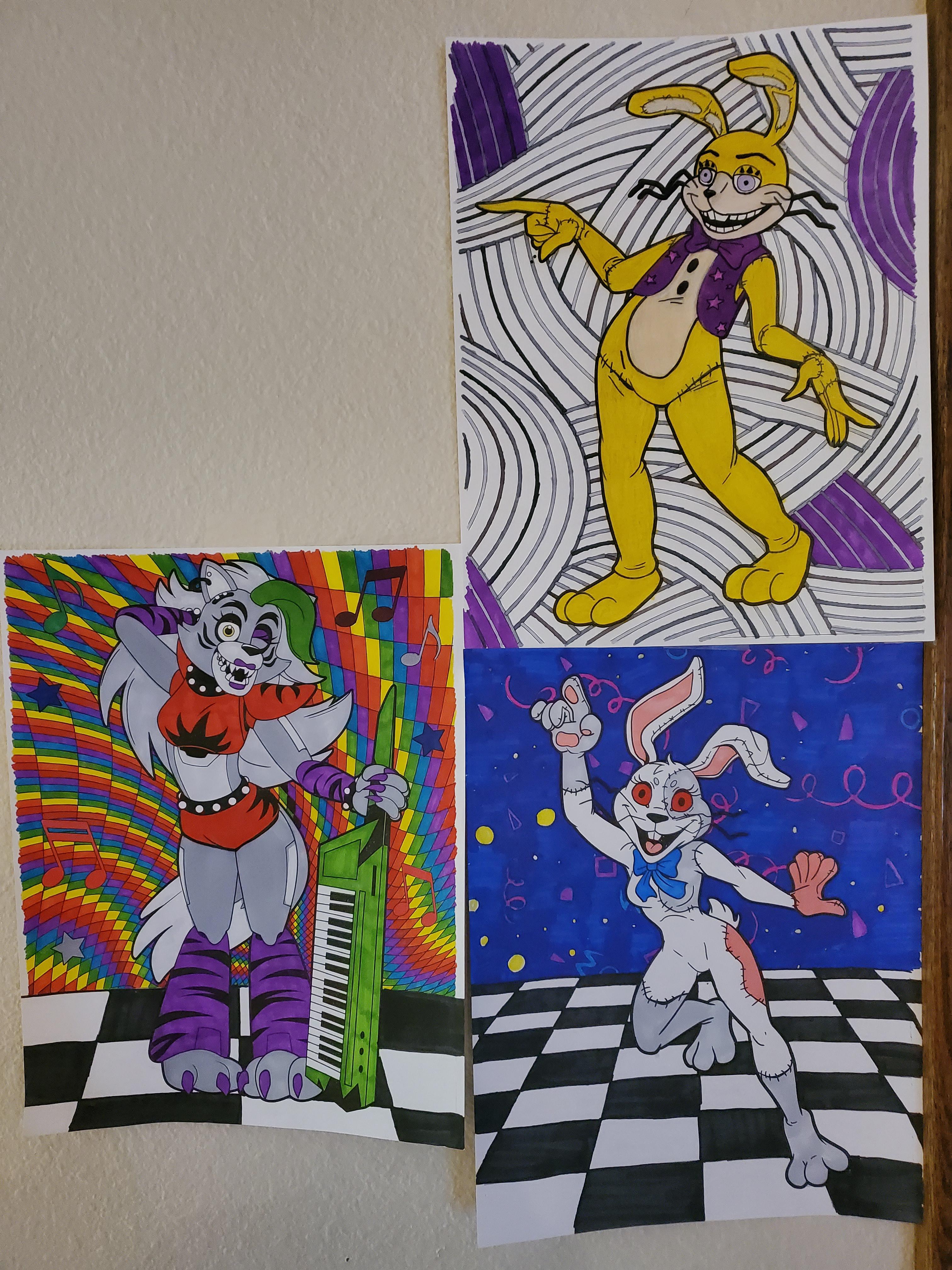 Getting through the coloring book rfivenightsatfreddys