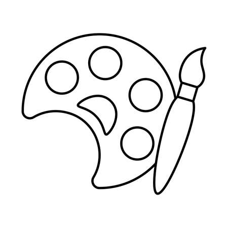 Paint coloring page stock illustrations cliparts and royalty free paint coloring page vectors