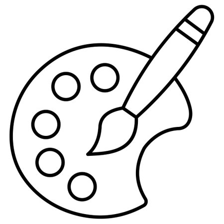 Paintbrush paint coloring page cliparts stock vector and royalty free paintbrush paint coloring page illustrations