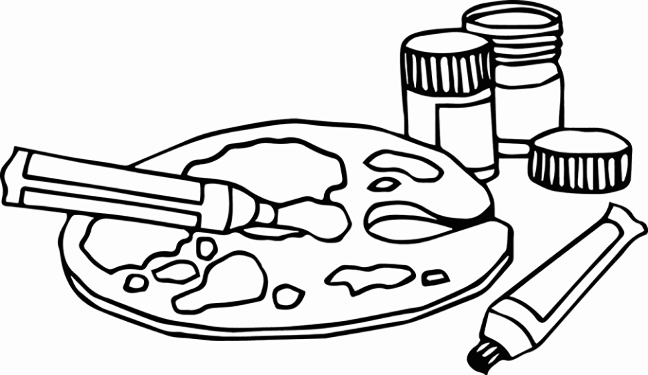 Artist coloring pages