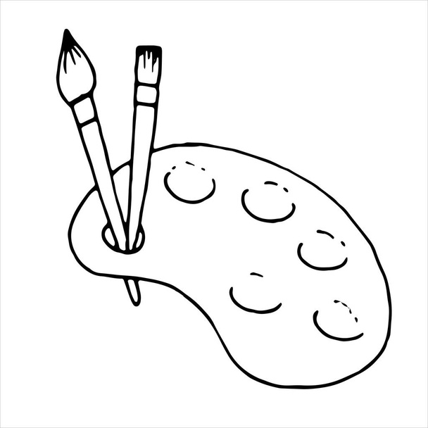 Paleta de pintura free stock vectors