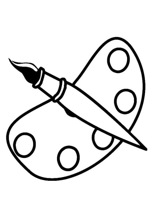 Coloring page to paint