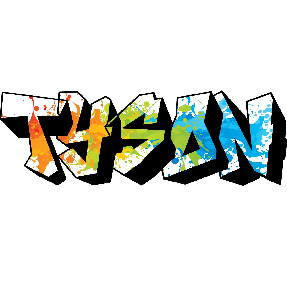 Vwaq personalized graffiti wall decals