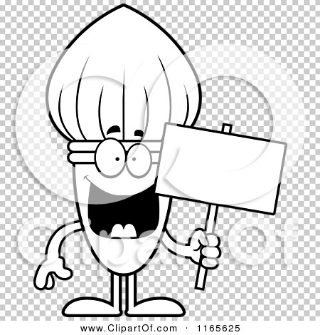 Cartoon clipart of a paintbrush mascot holding a sign