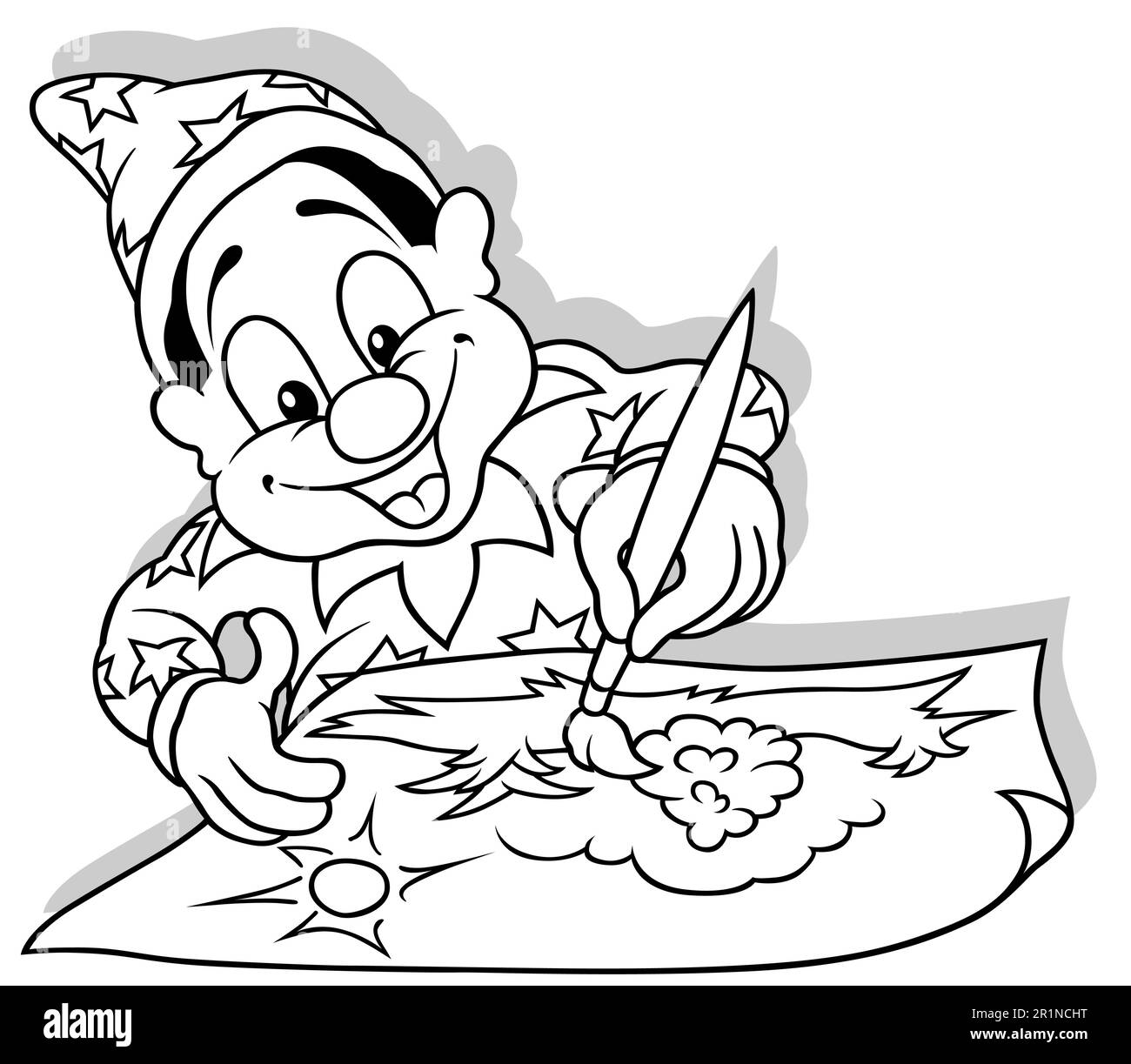 Paintbrush clipart black and white stock photos images