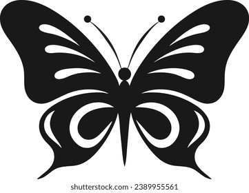 Butterfly symbol painted lady butterfly icon stock vector royalty free