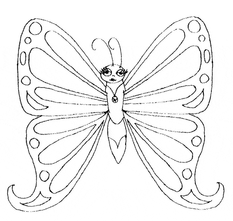 Butterfly coloring pages drawings