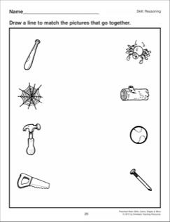 Things that go together preschool basic skills reasoning