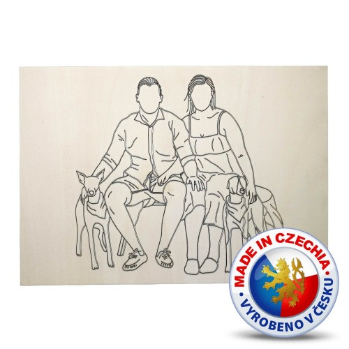 Wooden coloring pages