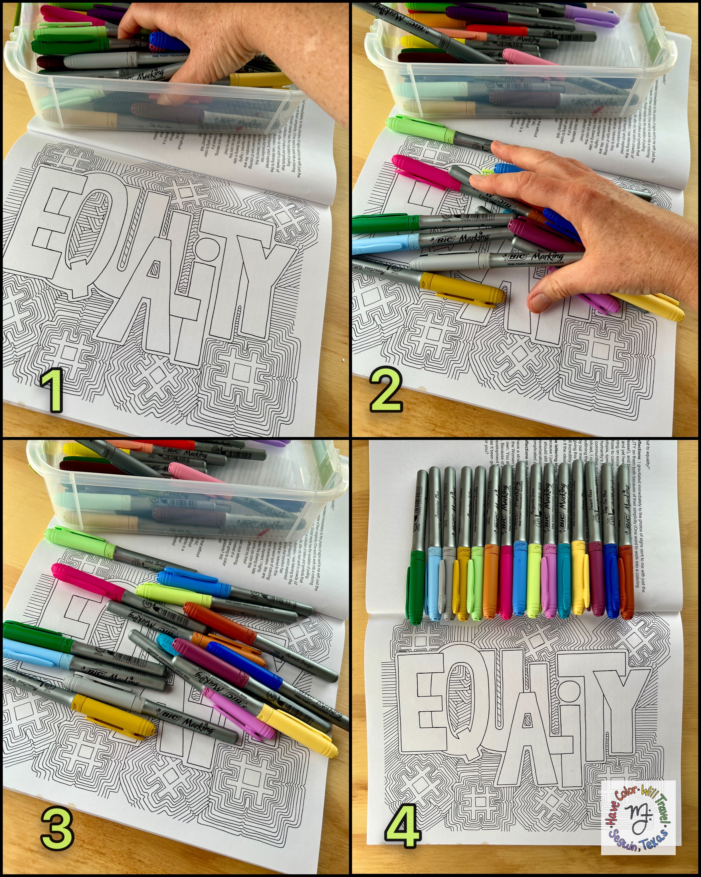 Fun easy ways to create gorgeous color palettes for your coloring books pages