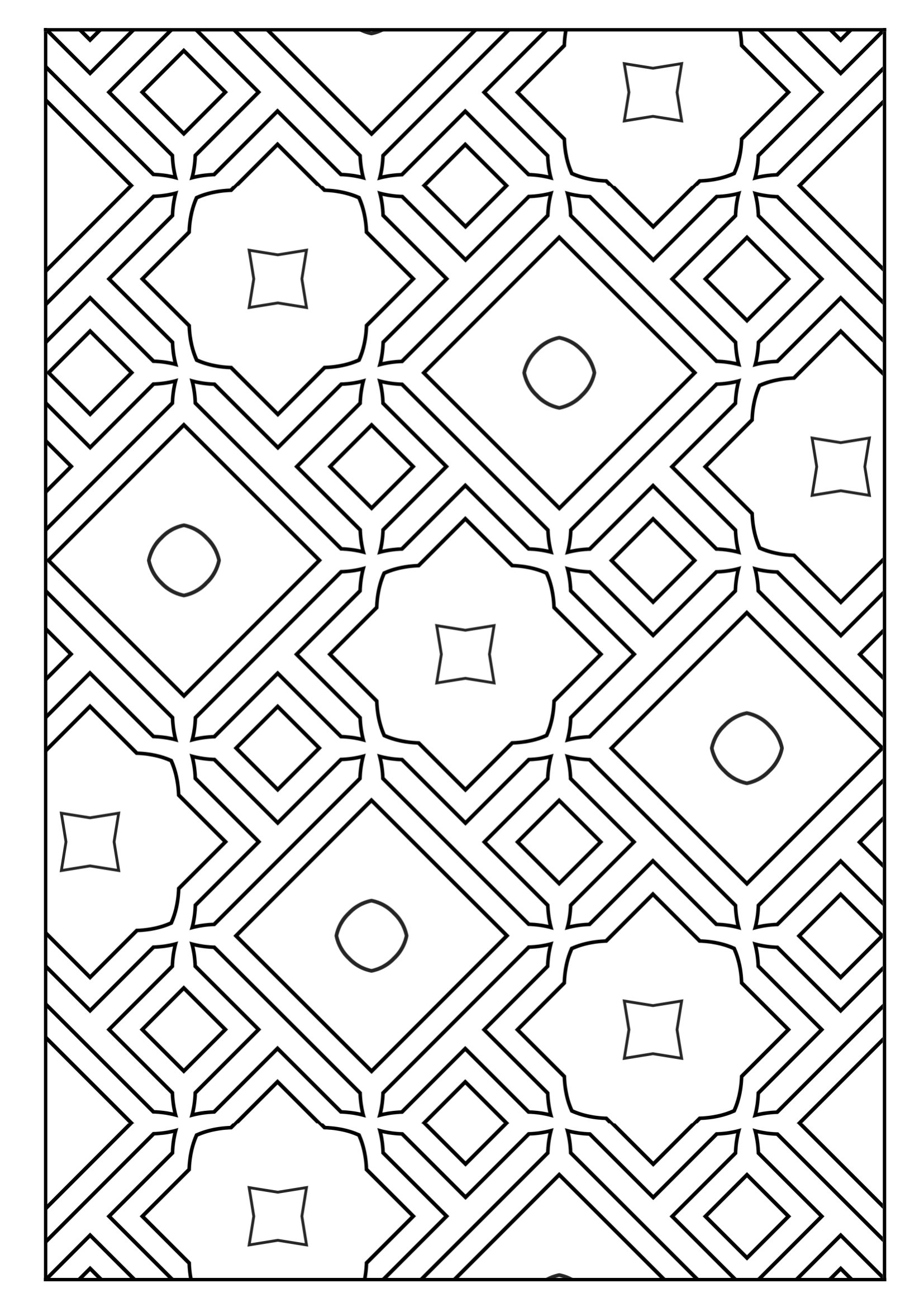 Printable coloring pages pairs with geometric designskids and adults coloring pagesrelaxing activity patternsstress relief vol