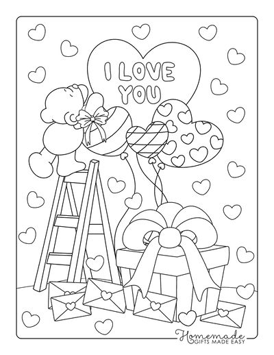 Free printable valentines day coloring pages for adults