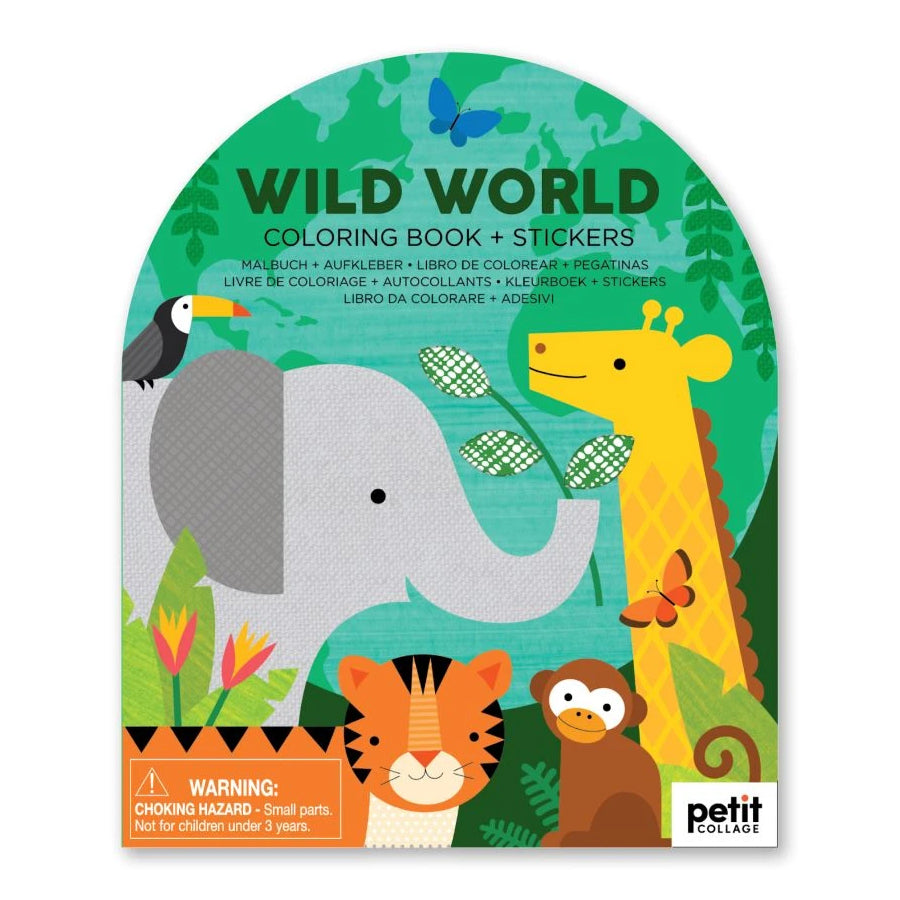 Coloring book stickers