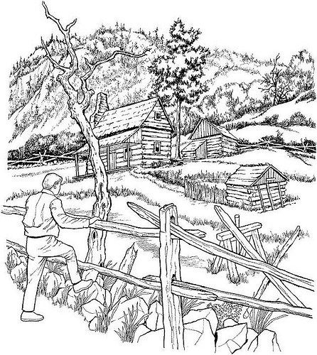 Dibujos de paisajes para colorear coloriage adulte paysage coloriage paysage coloriage