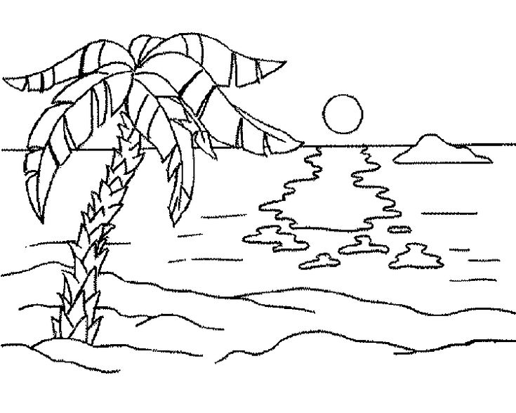 Imagenes de paisajes faciles de dibujar beach coloring pages coloring pages coloring pages nature