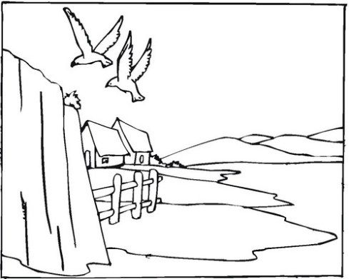 Dibujos de paisajes para colorear coloring pages nature landscape pencil drawings coloring pages