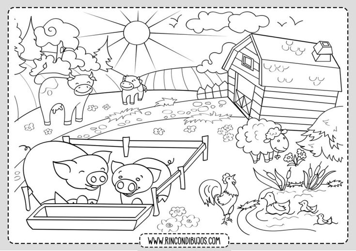 Dibujos de paisajes para colorear paisajes bonitos para pintar paisaje para colorear paisaje rural paisajes dibujos