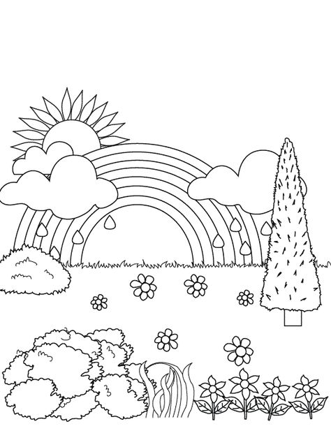 Paisajes para pintar unicorn coloring pages coloring pages nature coloring pictures for kids