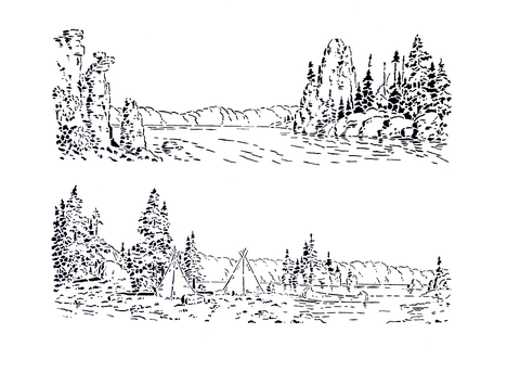 Dibujo de paisaje para colorear dibujos para colorear imprimir gratis