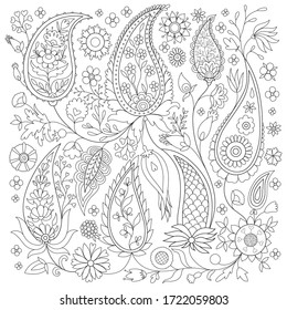 Paisley coloring pages images stock photos d objects vectors