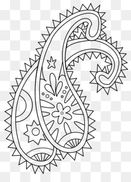 Paisley coloring pages png