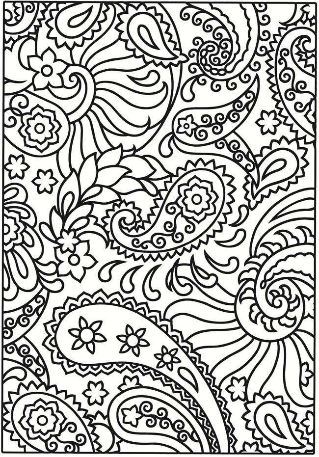 Wele to dover publications paisley coloring pages adult coloring pages coloring pages
