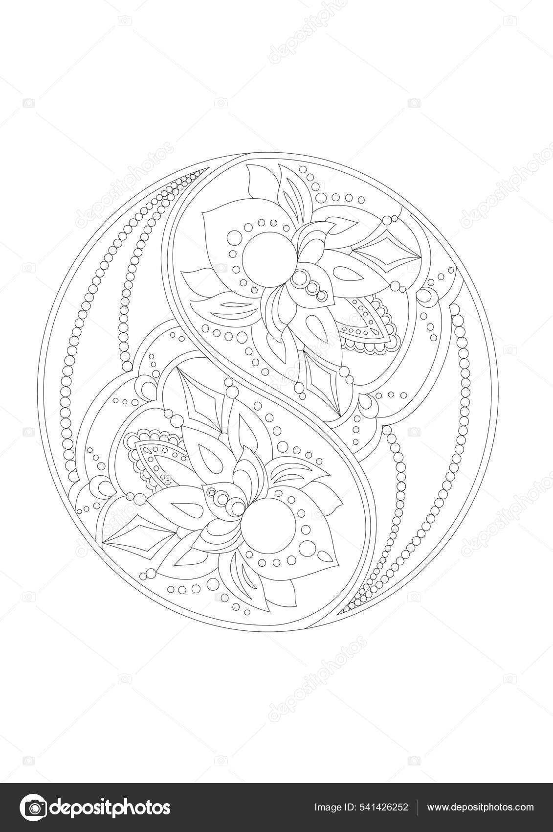 Hand drawn paisley coloring page stock vector by annasmitgmail