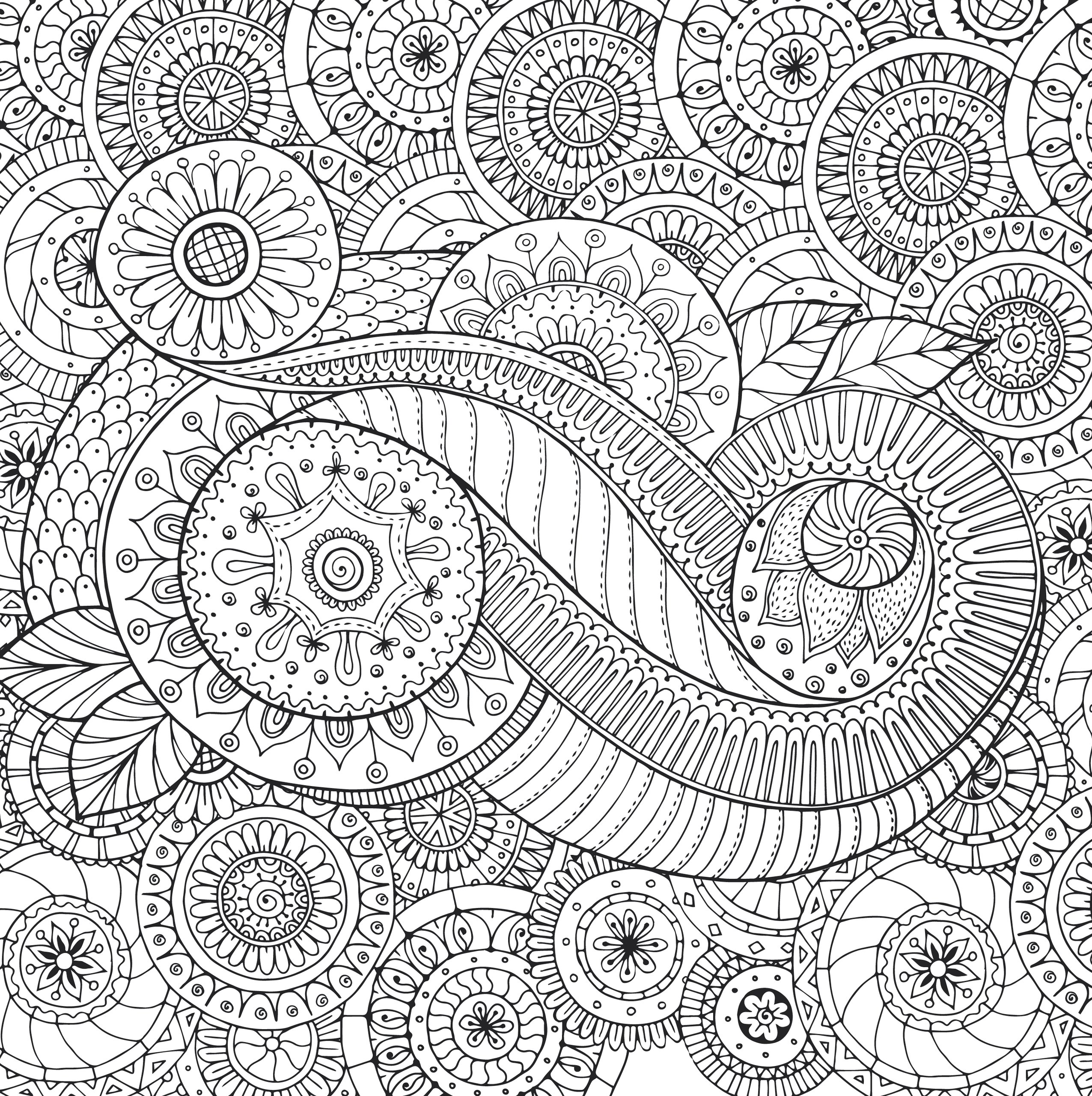 Peaceful paisleys adult coloring book