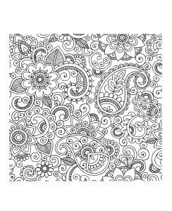 Paisley coloring pages for adults kids