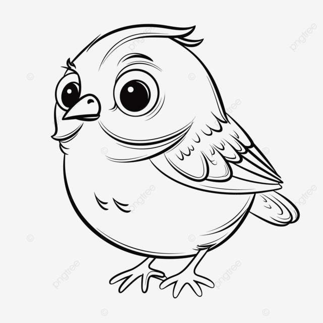 Dibujo de hermoso lindo bebã pãjaro para colorear pãgina quema boceto vector png dibujos dibujo bebe dibujo de pãjaro dibujo de ala png y vector para dcargar gratis