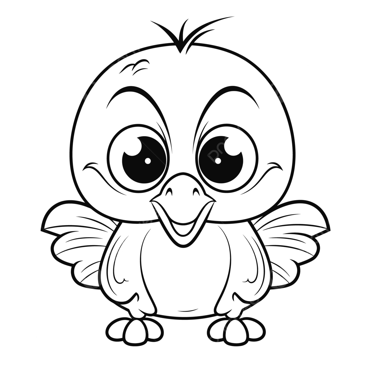 Dibujo de dibujos pajaros beb para colorear e imprimir vector png dibujos dibujo bebe dibujo de pãjaro dibujo de ala png y vector para dcargar gratis