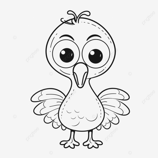 Dibujo de pãgina para colorear pãjaro lindo boceto contorno bebã vector png dibujos dibujo bebe dibujo de pãjaro dibujo de ala png y vector para dcargar gratis