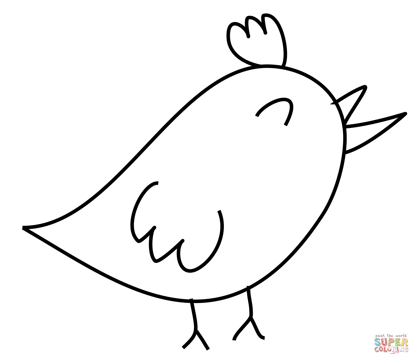 Bird coloring page free printable coloring pages
