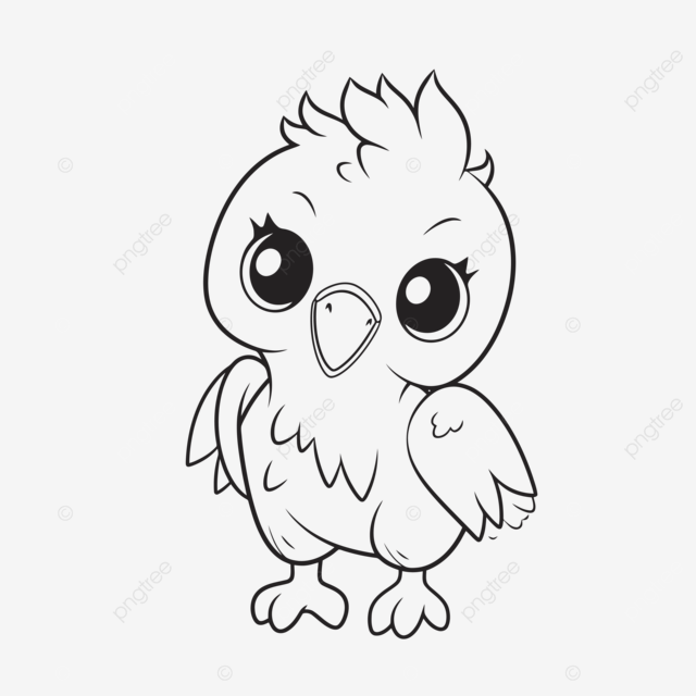 Dibujo de pãjaro bebã para colorear pãginas quema boceto vector png dibujos dibujo bebe dibujo de pãjaro dibujo de ala png y vector para dcargar gratis