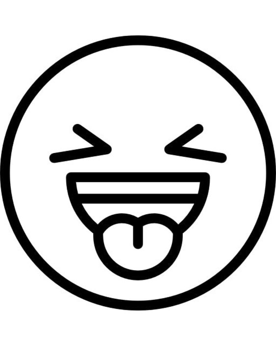 Free easy to print emoji coloring pages