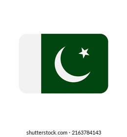 Pakistan flag pakistan square flag stock vector royalty free
