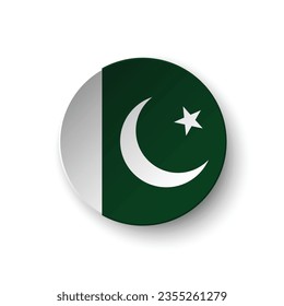 Pakistan flag pakistan square flag stock vector royalty free