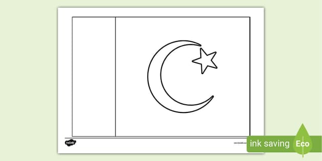 Pakistan flag coloring sheet teacher