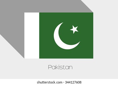Illustration flag name country pakistan stock vector royalty free